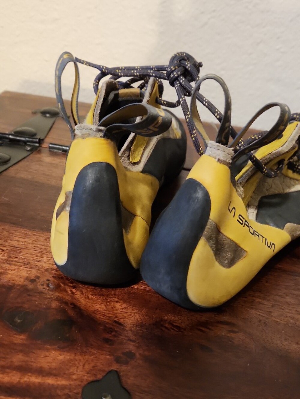 La Sportiva Italian Men's Brown and Black Leather Rock Climbing Shoes  Sz 42 1/2 - Picture 5 of 12